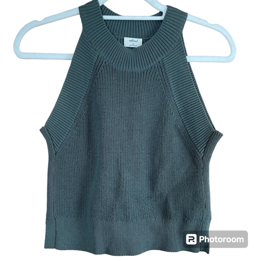 Wilfred Gray Sleeveless Sweater